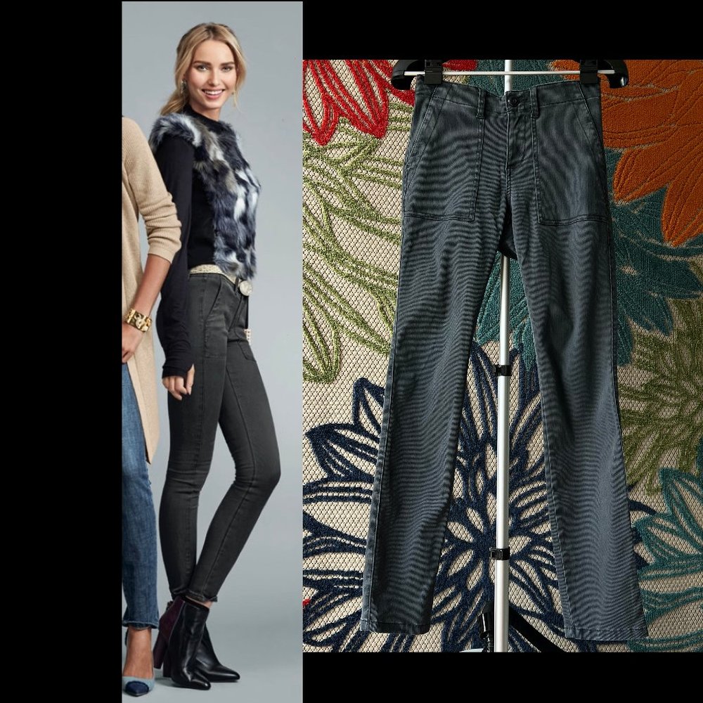 sold - CAbi The Quest 3395 - Great Ribbed Skinny Jeans - 6